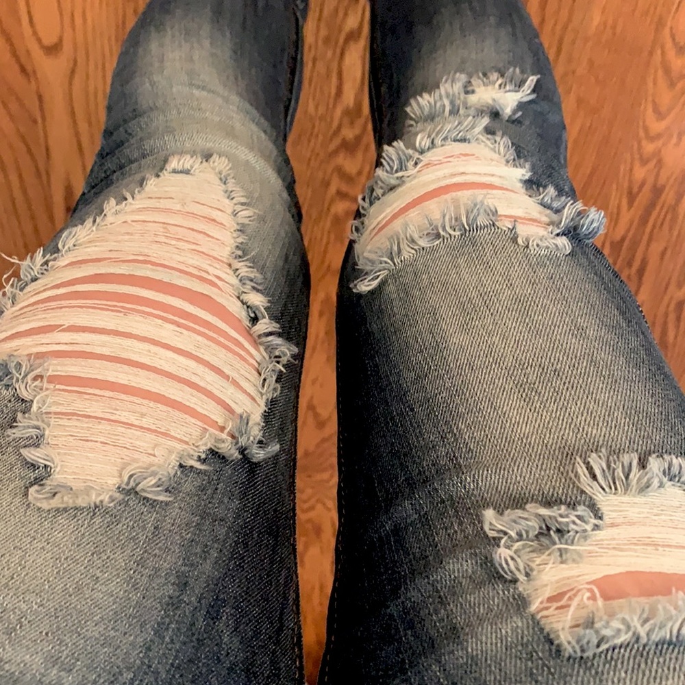 Machine Ripped Skinny Jeans - Picture 5 of 5